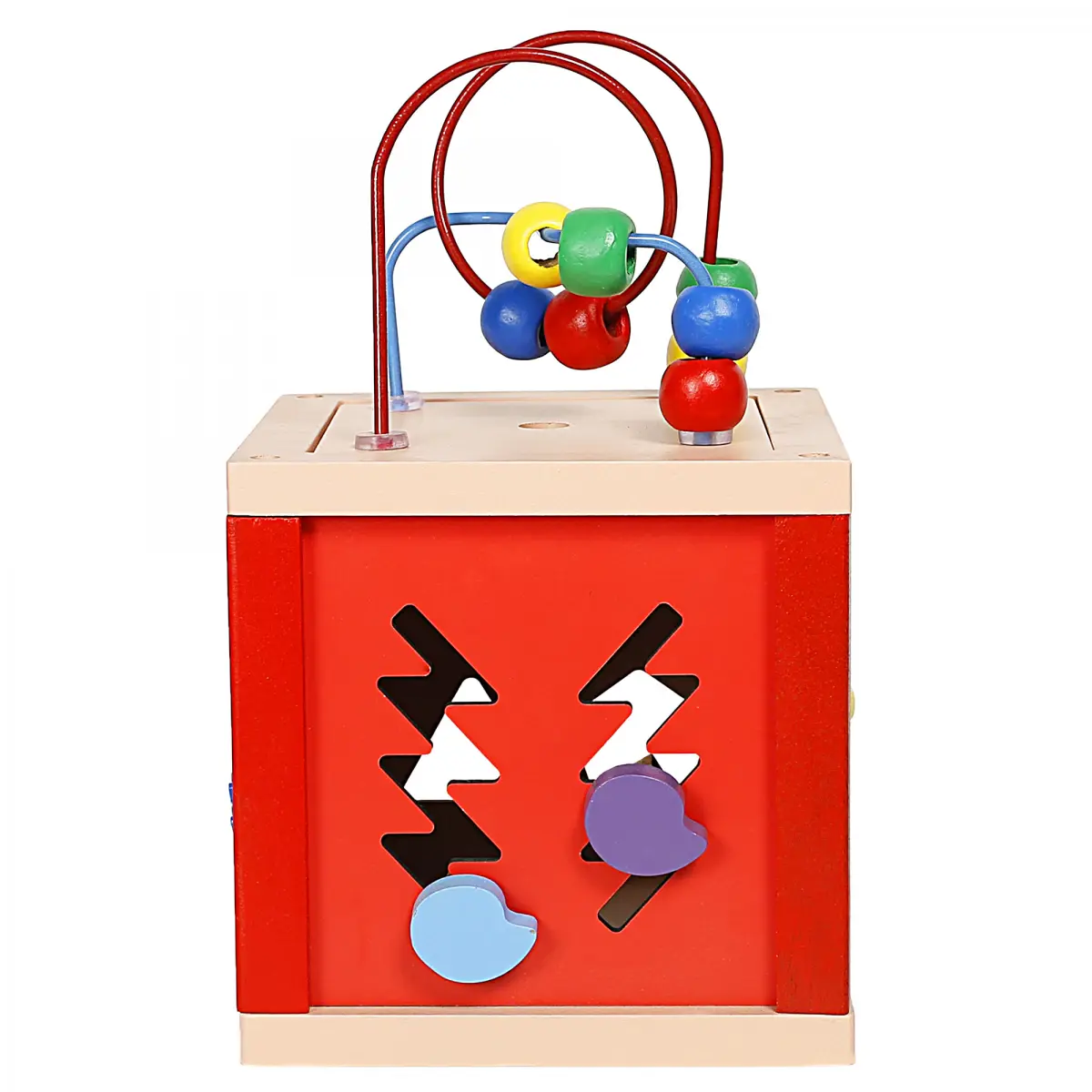 Shooting Star Wooden Activity Cube, 3Y+, Multicolour