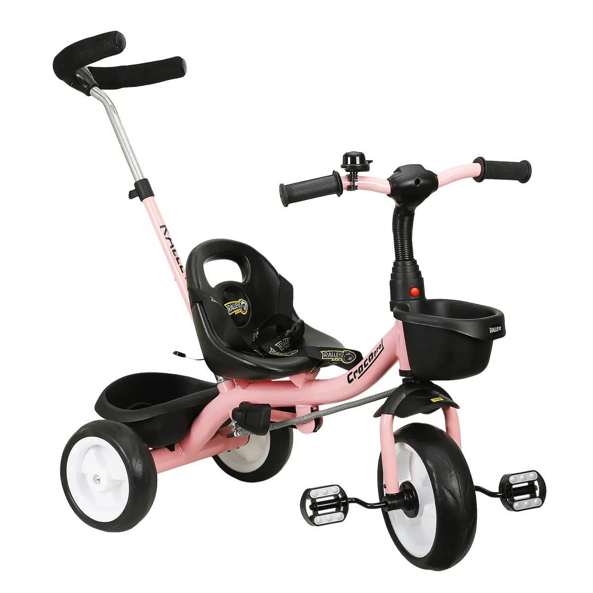 Ralleyz Tricycle Plug N Play Kids/Baby Tricycle with Parental Control, Cushion seat, For Boys & Girls, Kids for 2Y+, Pink