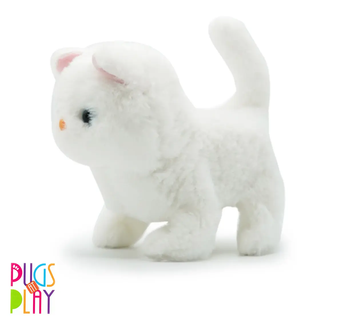Hamleys Huggable Cuddly Casper Walking Cat Stuffed Toy, Soft Toys For Kids, Cute Plushies Purple, Multicolour, 3Y+