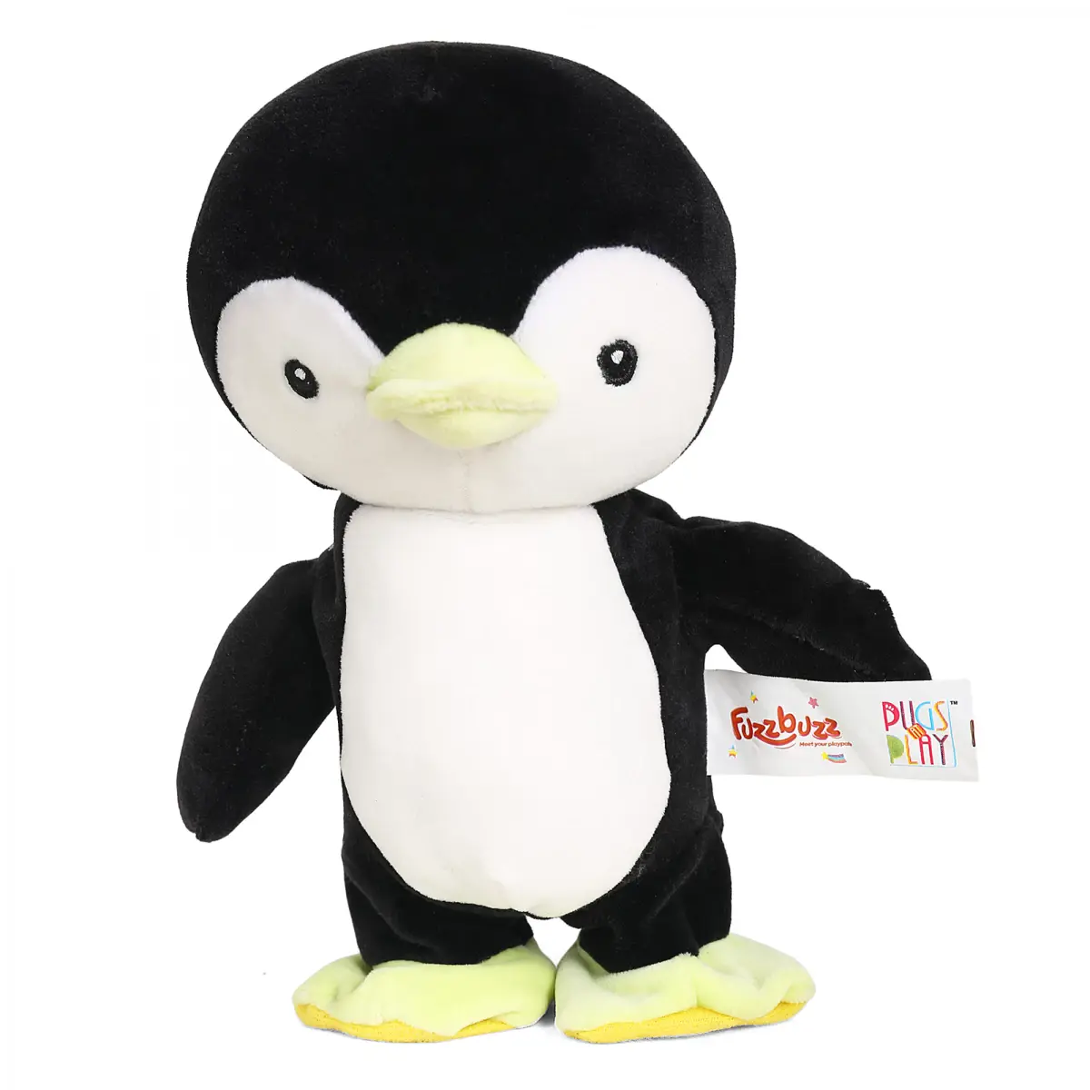 Fuzzbuzz Pugs & Play Skipper Penguin, 3Y+, Black & White