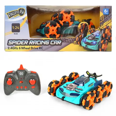 Ralleyz Spider Racing Remote Control Car, Multicolour, 6Y+