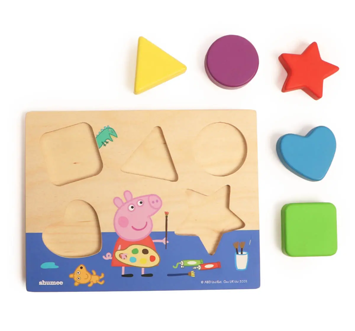 Shumee Peppa Shape Sorting Board Game for kids 3Y+, Multicolour