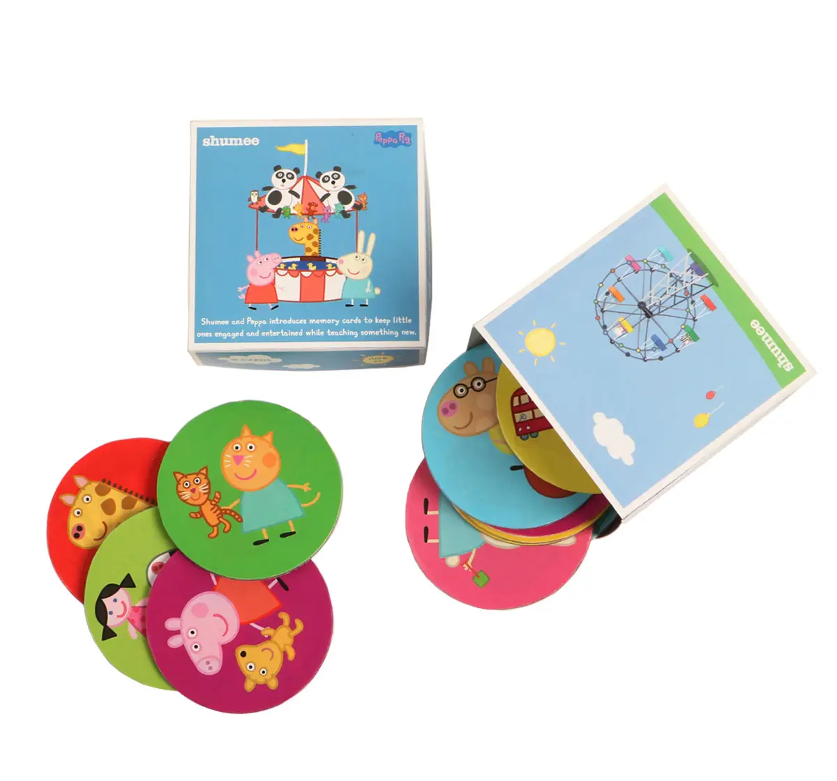 Shumee Peppa Pig Carnival Memory Game for kids 3Y+, Multicolour