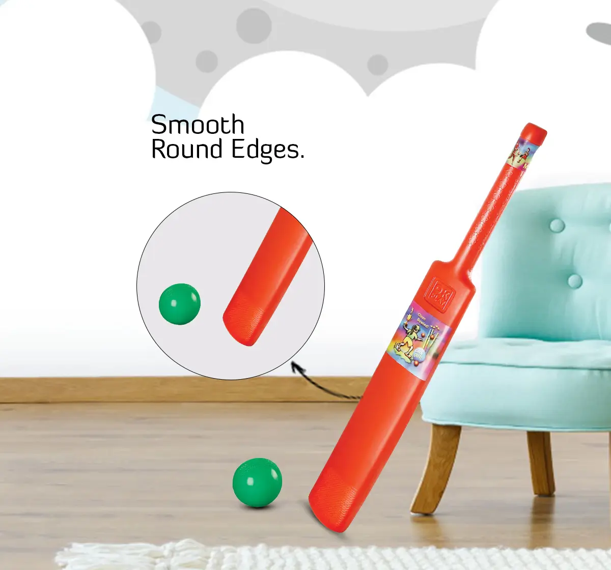 Ok Play My First cricket My First Cricket Set with Stump for Kids Plastic Red 5Y+