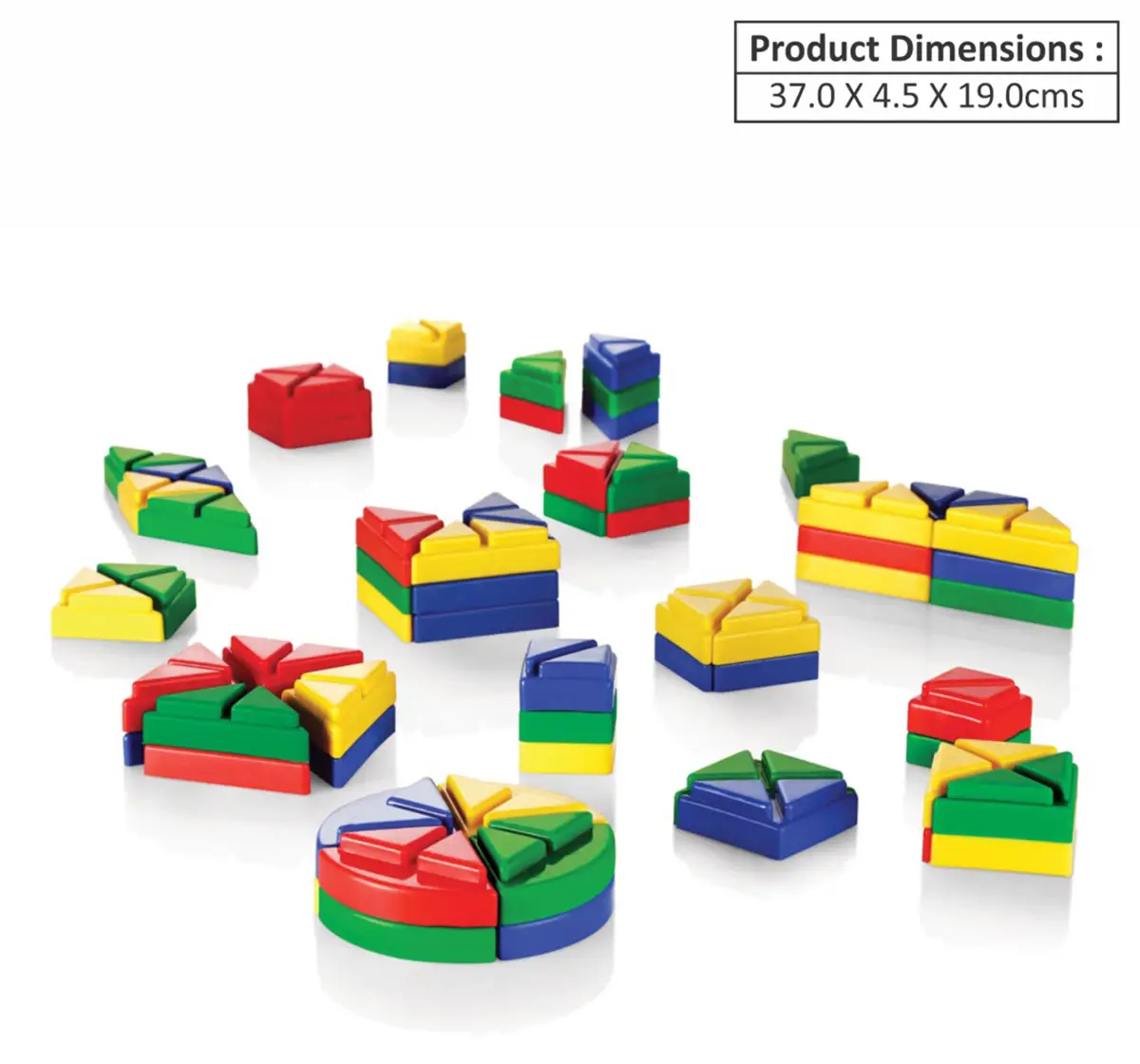 Ok Play Creat a Shape Interlocking blocks Early Learning Educational Toy for Kids Multicolor 3Y+