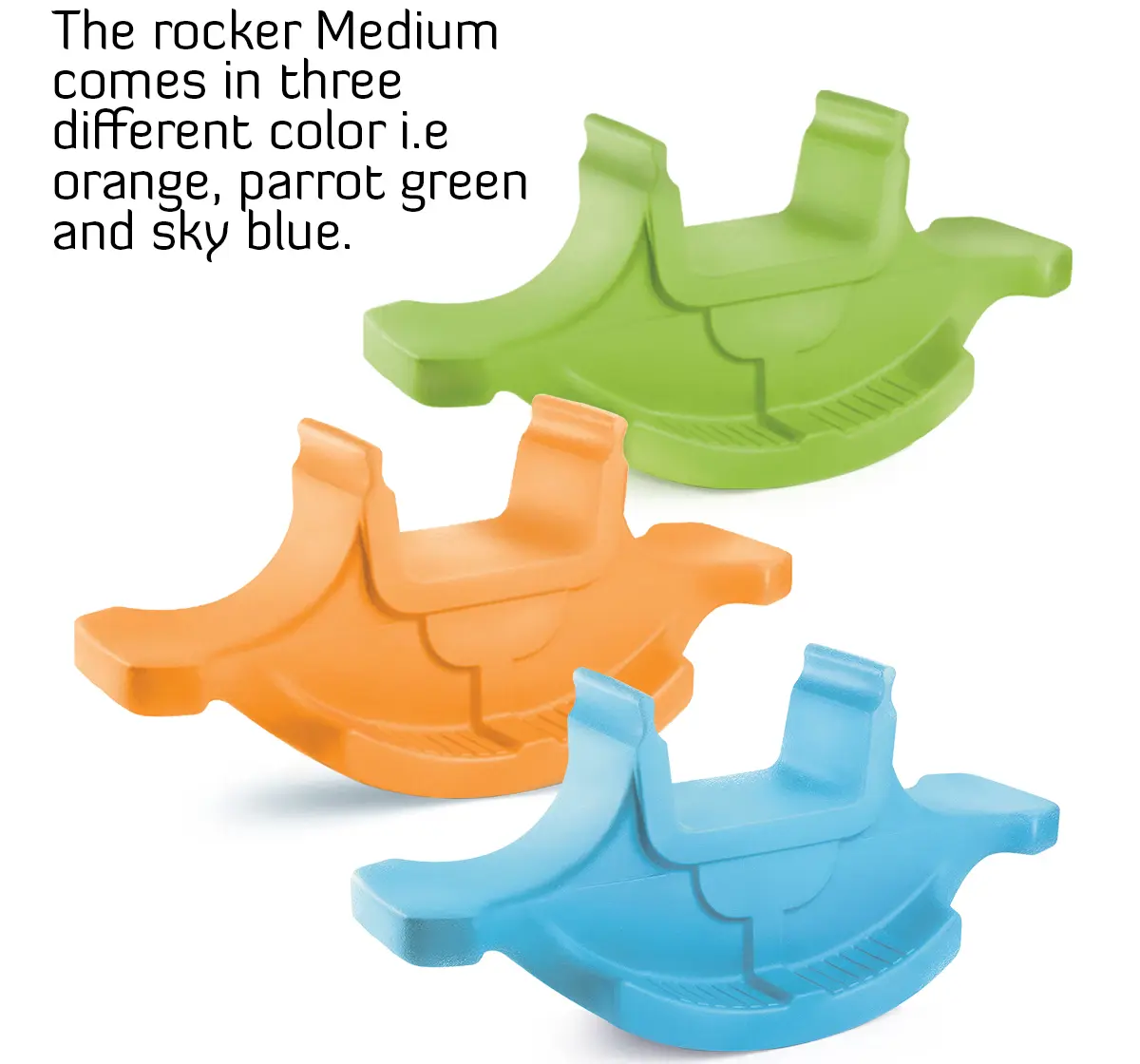 Ok Play Rocker Medium for Kids Boat Ride On Toy Blue 3Y+