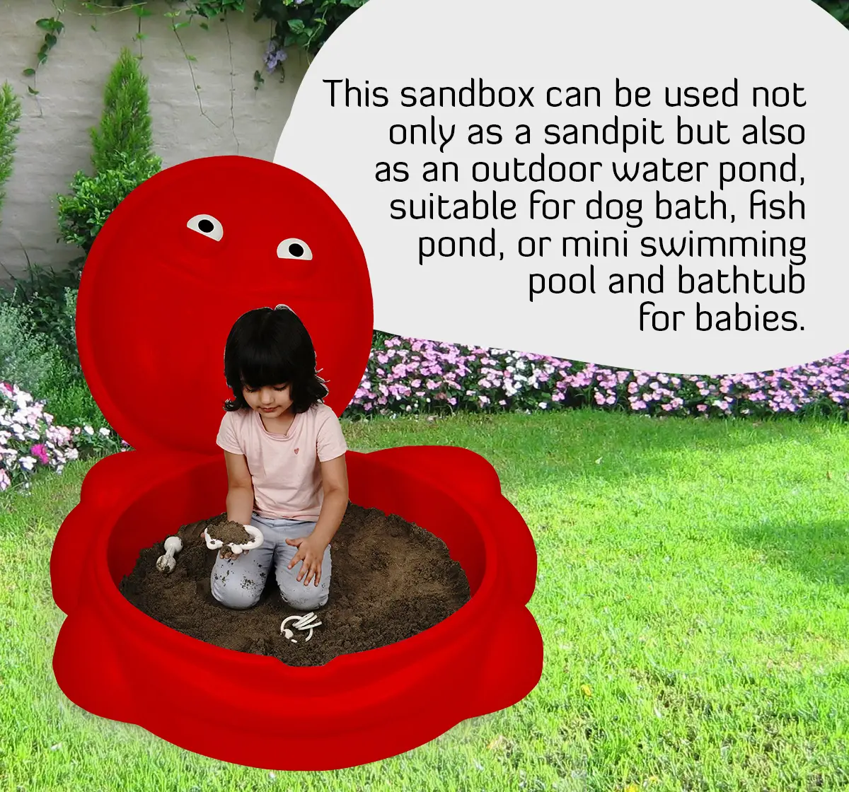 Ok Play Sand Pit Senior Bath Tub Swinning pool tub Plastic Green 3Y+