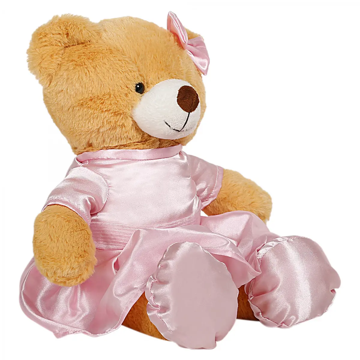 Fuzzbuzz Bear Ballerina, Soft Toys for Kids, 30 cm, Orange