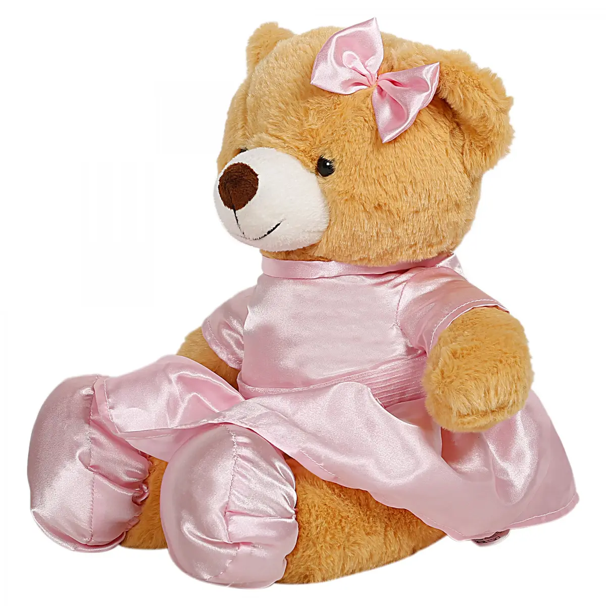 Fuzzbuzz Bear Ballerina, Soft Toys for Kids, 30 cm, Orange