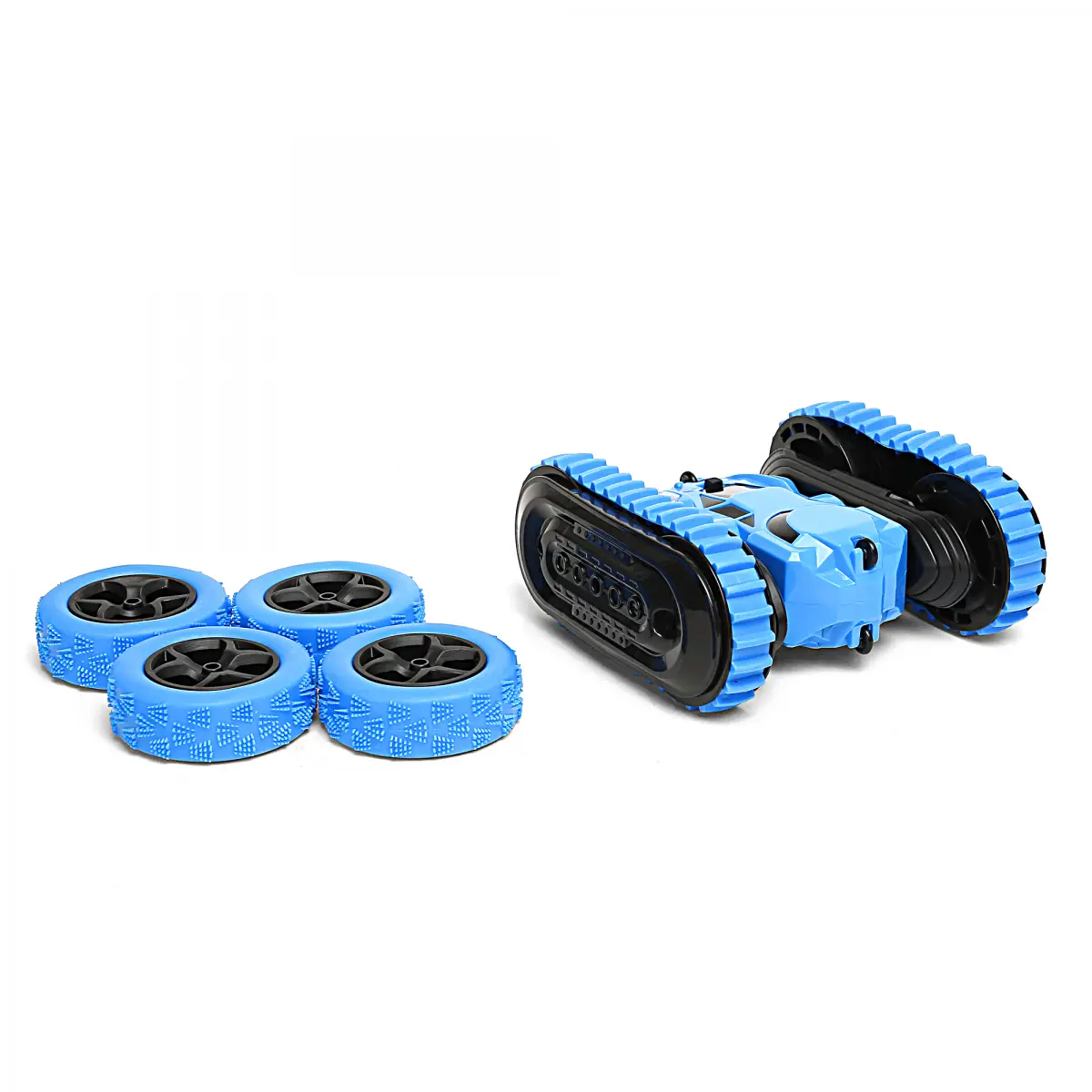 Ralleyz Duo Stunt Double Sided Remote Control Car, 6Y+, Blue & Black