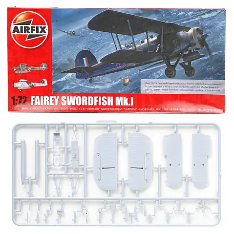 Airfix A04053B Fairey Swordfish Mk.I 1:72 Military Plastic Model Gift Set, Kids for 8Y+, Multicolour