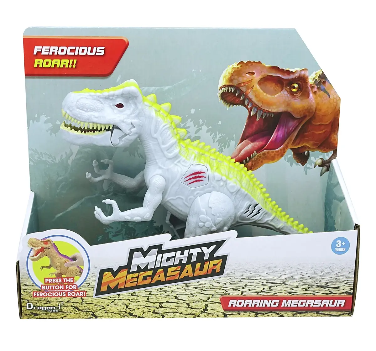 Dragon I Roaring Allosaurus Electronic Dinosaur Toys for Kids 3Y+, Multicolour