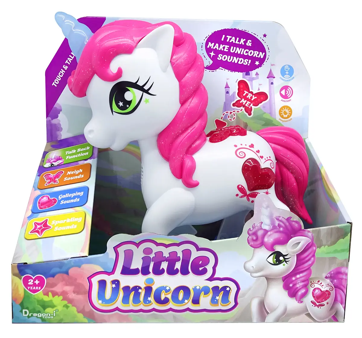 Dragon I Little Unicorn Touch and Talk Electronic Dinosaur Toys for Kids 2Y+, Multicolour