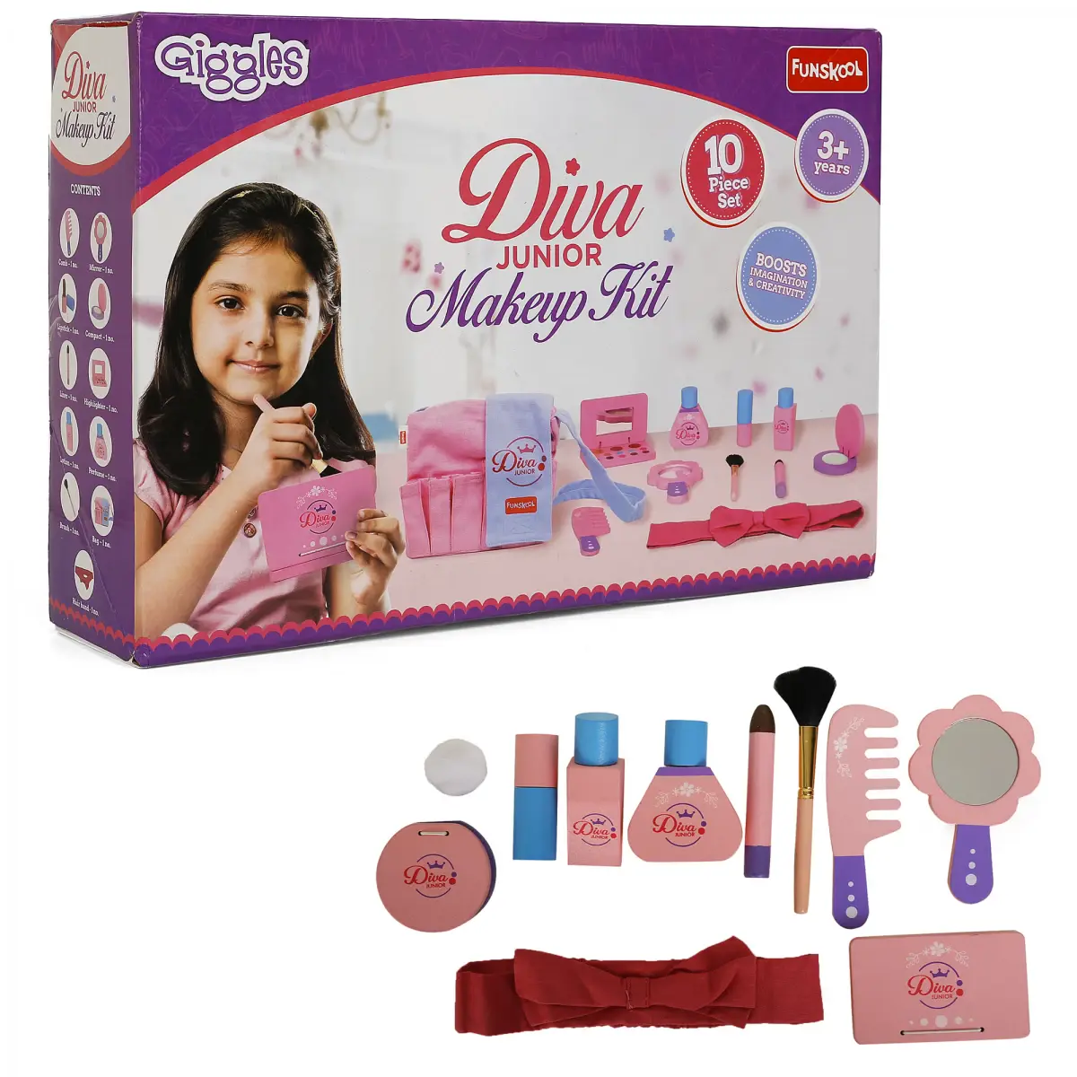 Giggles Diva Jr. Makeup Kit, Multicolour, 3Y+