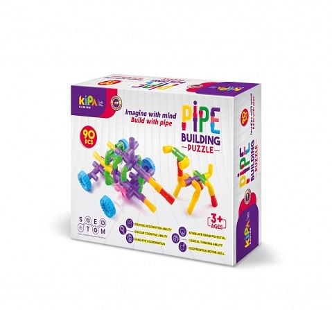 Kipa Pipe Building Puzzle 90 pieces Construction Blocks Multicolor 3Y+
