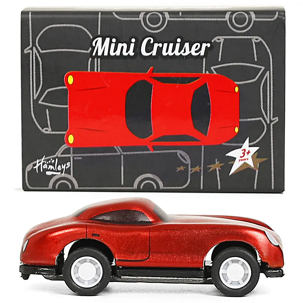 Hamley Mini Cruiser Car Micro, Tin Toy Racing Race Car, Collectible Clockwork Kids Toys, Kids For 3Y+, Assorted