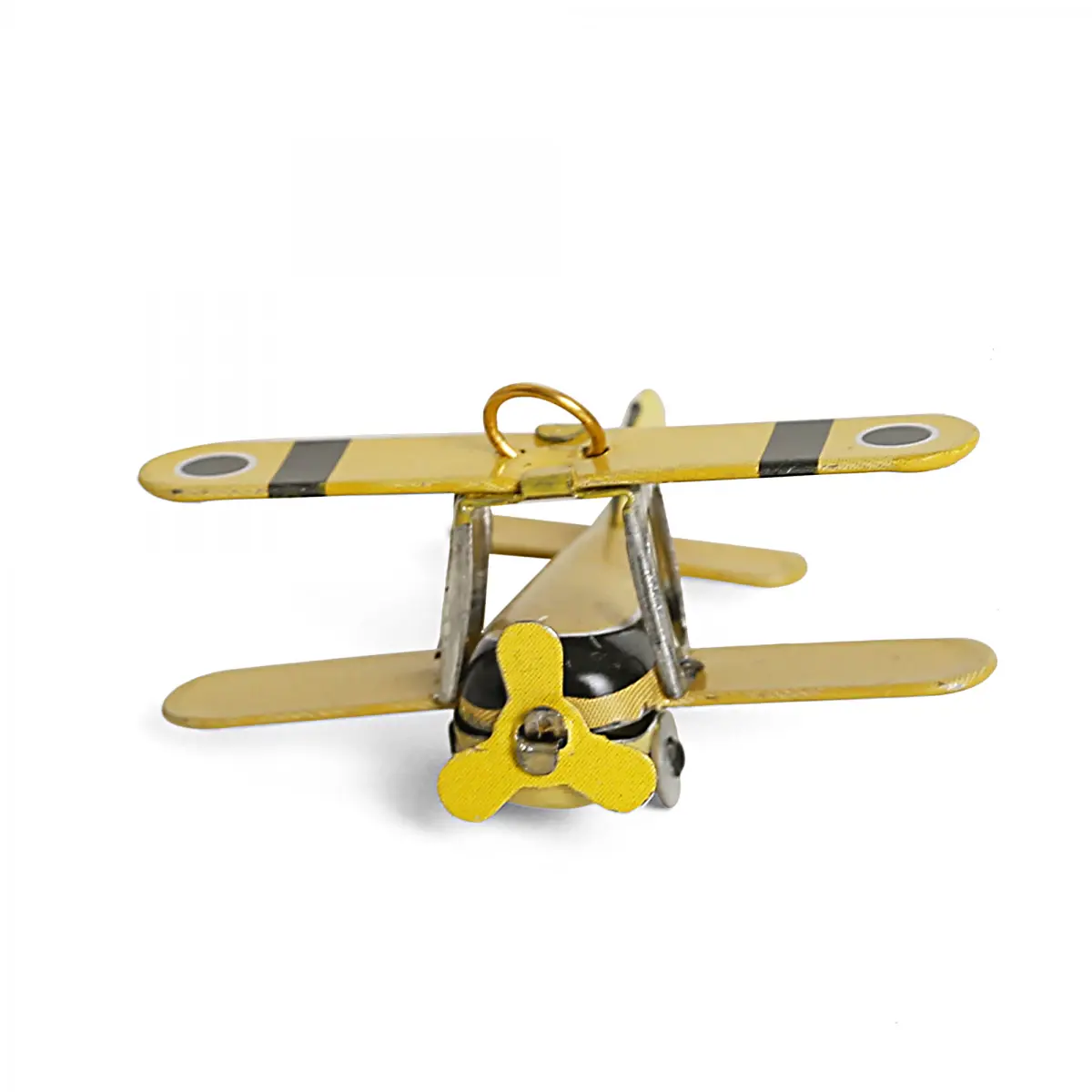 Hamley Retro Biplane Metal Airplane Model, Biplane Military Aircraft, Home Decor Toy, Kids for 14Yrs+, Assorted