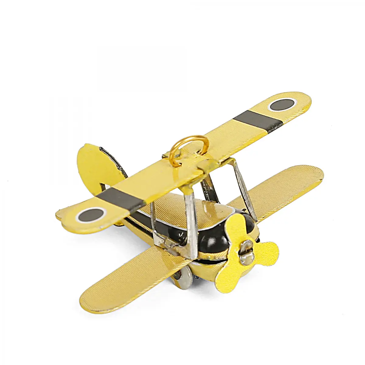 Hamley Retro Biplane Metal Airplane Model, Biplane Military Aircraft, Home Decor Toy, Kids for 14Yrs+, Assorted