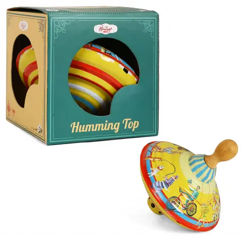 Hamleys Humming Top Push with Sound, 4Y+, 16cms, Multicolour
