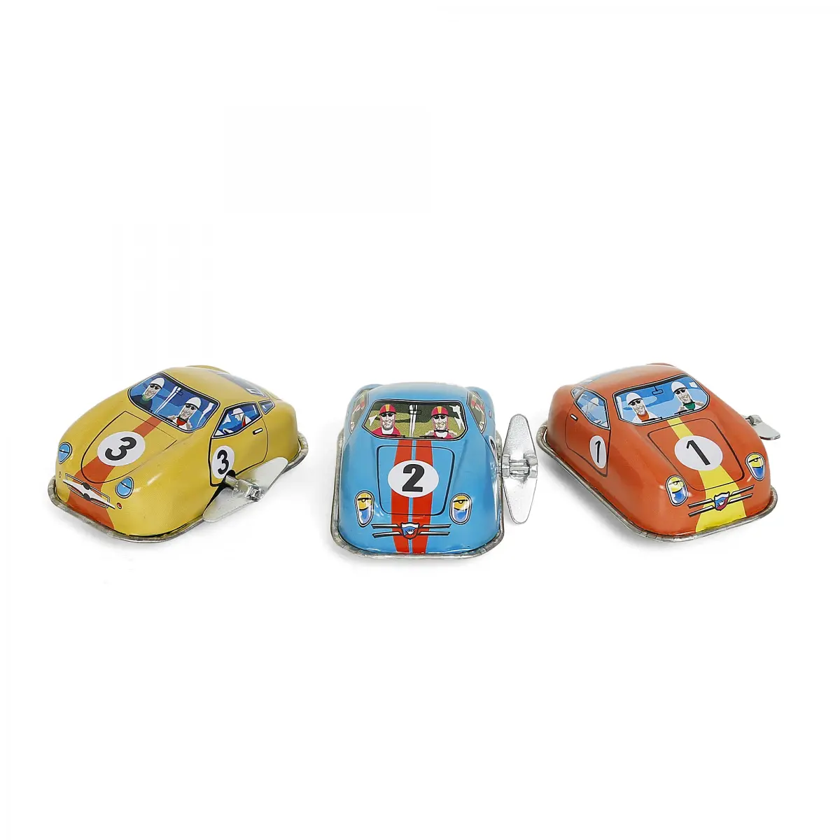 Hamleys Wind Up Retro Race Car Set of 3, Multicolour, 3Y+