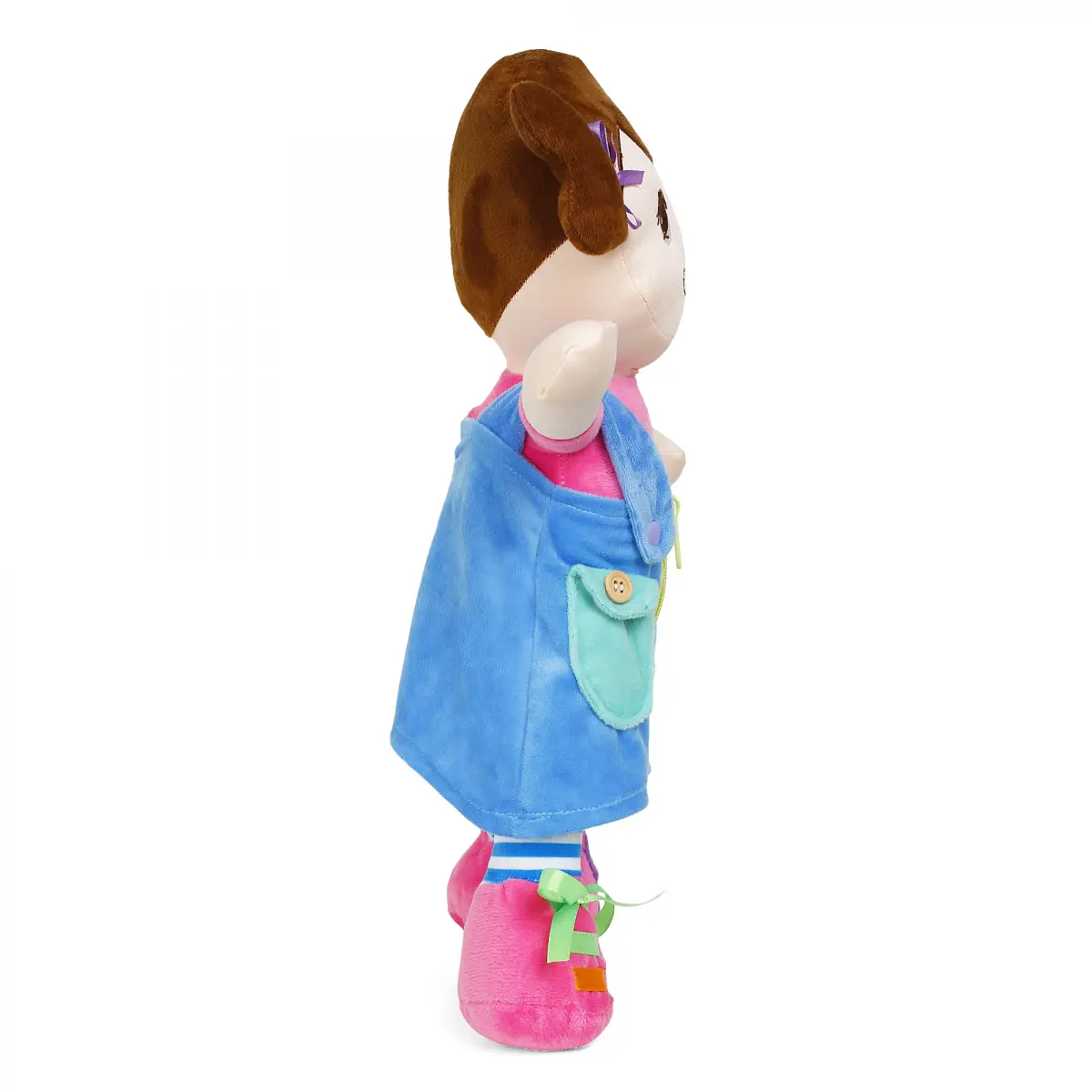 Gurliez Amelia Soft Stuffed Talking Girl Doll, 3Y+, Multicolour