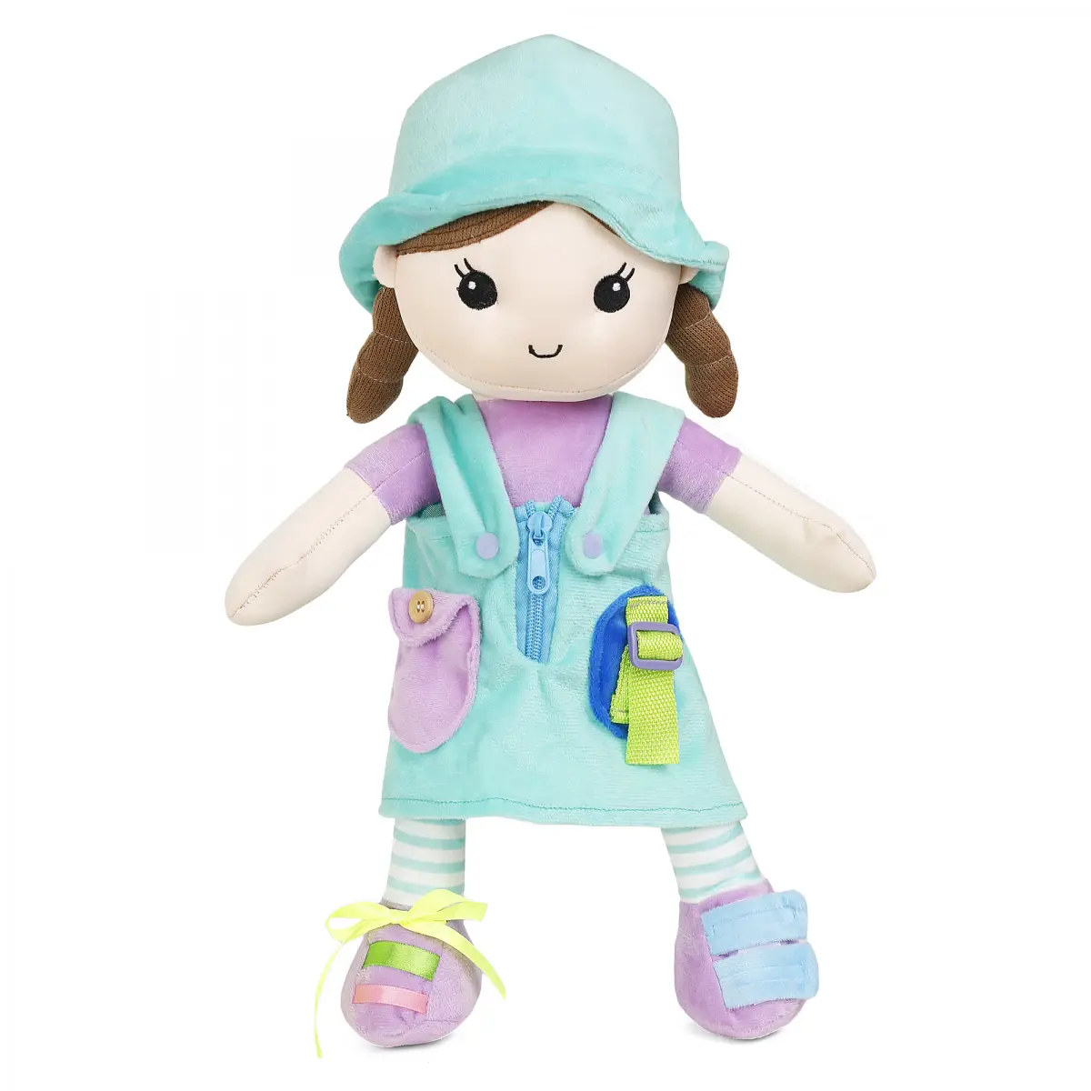 Gurliez Eva Soft Stuffed Talking Girl Doll, 3Y+, Multicolour