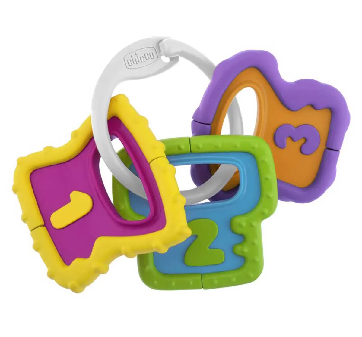 Chicco Easy Grasp Keys Rattle for Kids 3M+, Multicolour