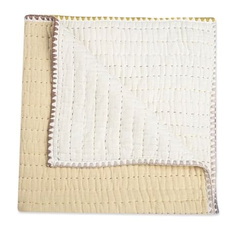 Crane Baby Kendi Collection Quilted Blanket0Y+ Beige