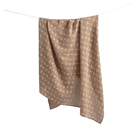 Crane Baby Kendi Muslin Swaddle Copper Dash 0Y+ Beige