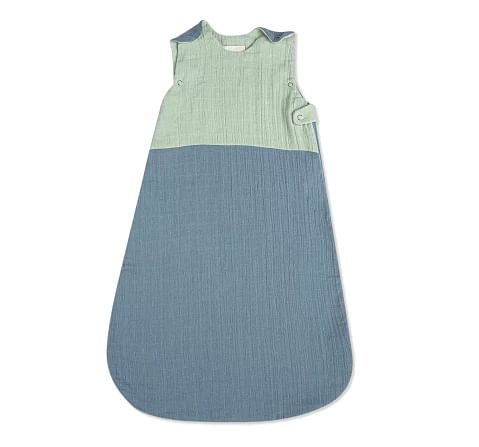 Crane Baby Muslin Wearable Blanket 0Y+ Blue