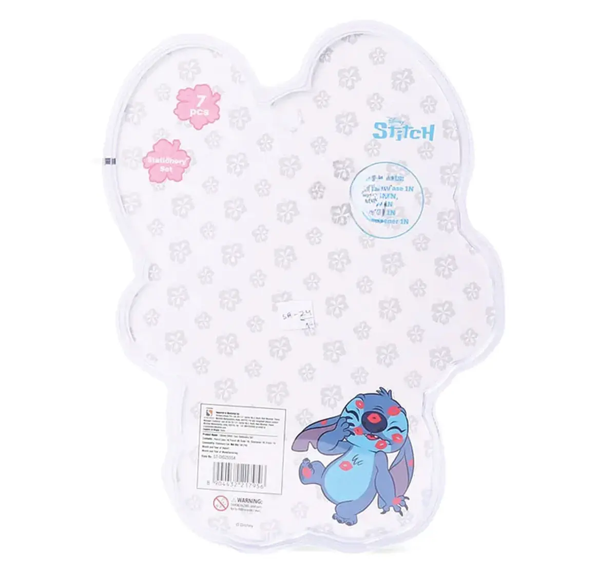 Striders Disney Stitch 7pcs Stationery Set Fun & Creative Supplies for Kids, School and Office, 4Y+