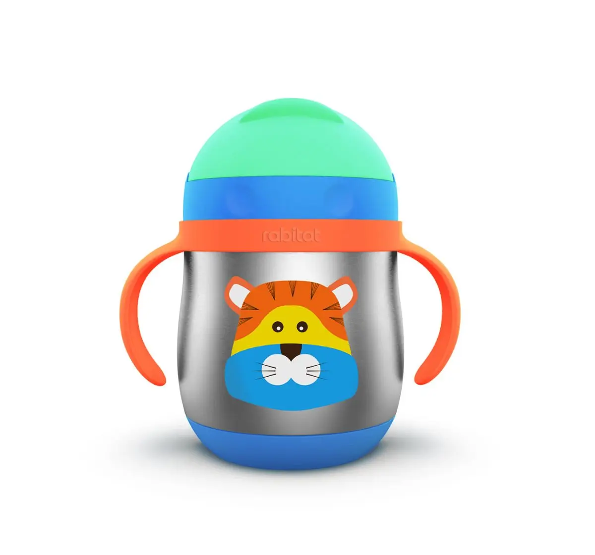 Rabitat First Step Gravity Sipper Big Cat 390 ml For Kids of Age 6M ...