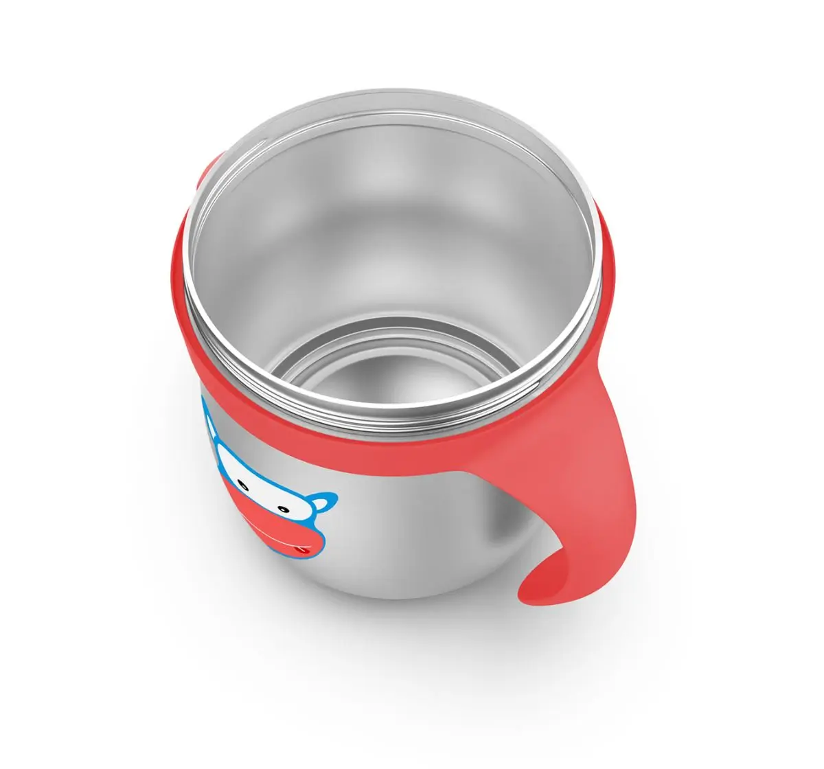 Rabitat First Step Gravity Sipper Cheek Monkey 390 ml For Kids of Age 6M+, Multicolour