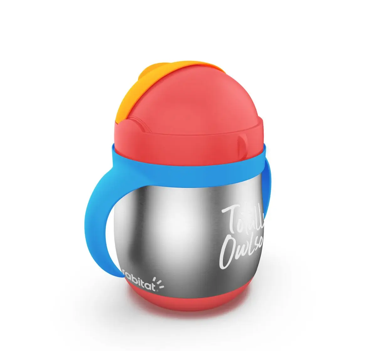 Rabitat First Step Gravity Sipper Owl Some 390 ml For Kids of Age 6M+, Multicolour