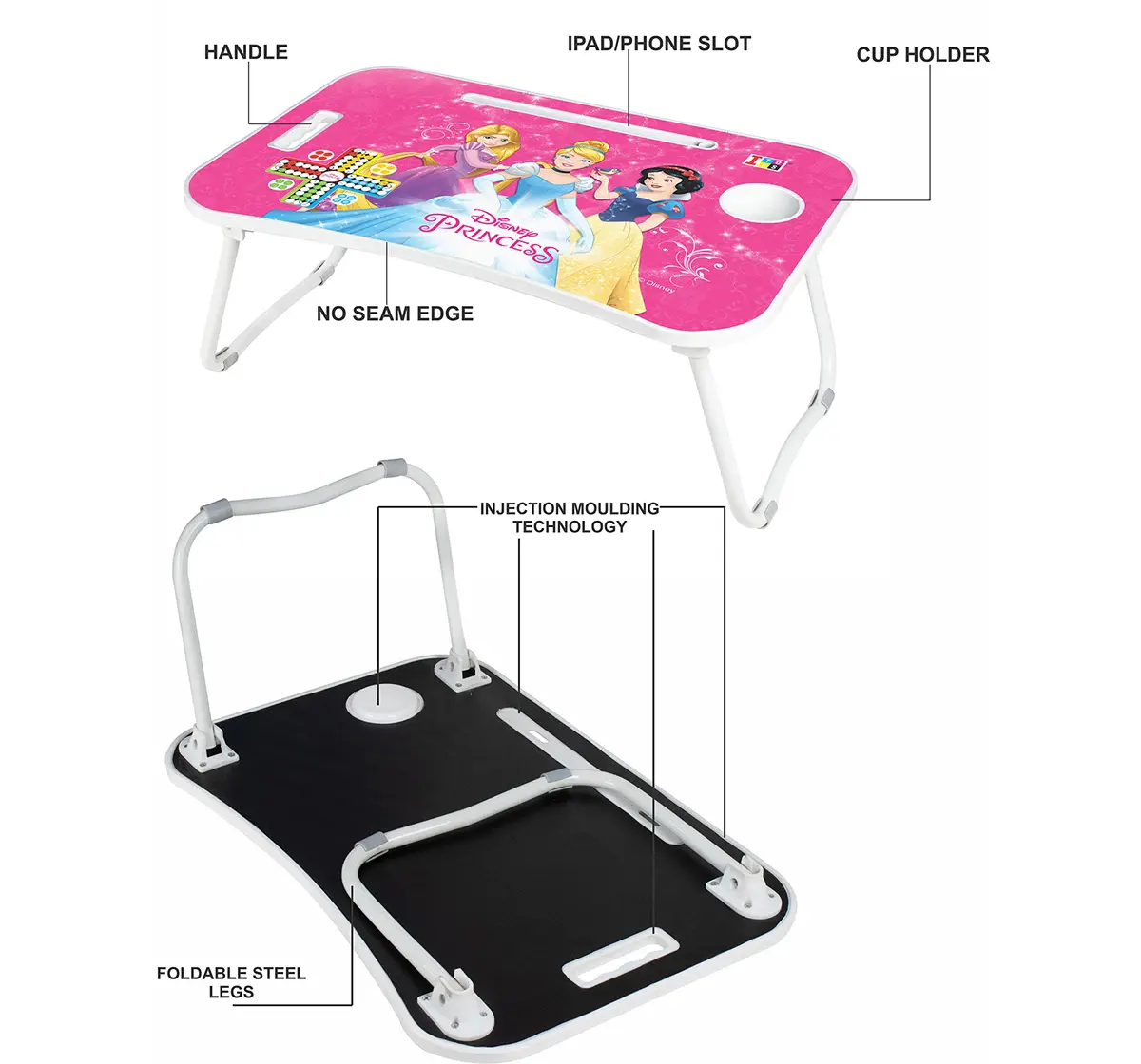ITOYS Multipurpose Desktop Table Disney Princess , Multicolour, 4Y+