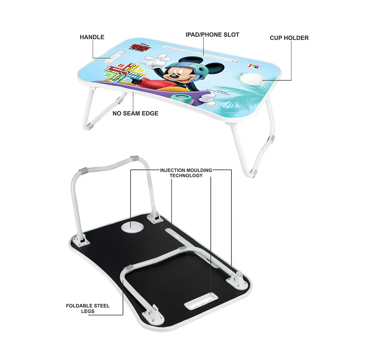 ITOYS Multipurpose Desktop Table Micky Mouse, Multicolour, 4Y+