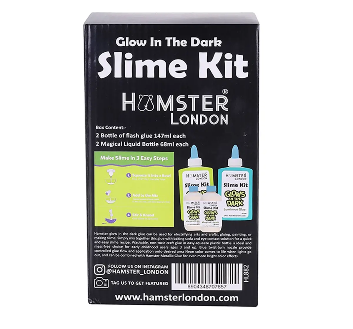 thumbnail image 2 of Toy Galaxy Glow In The Dark Slime Kit For Kids Ages 7-12 2 of 11