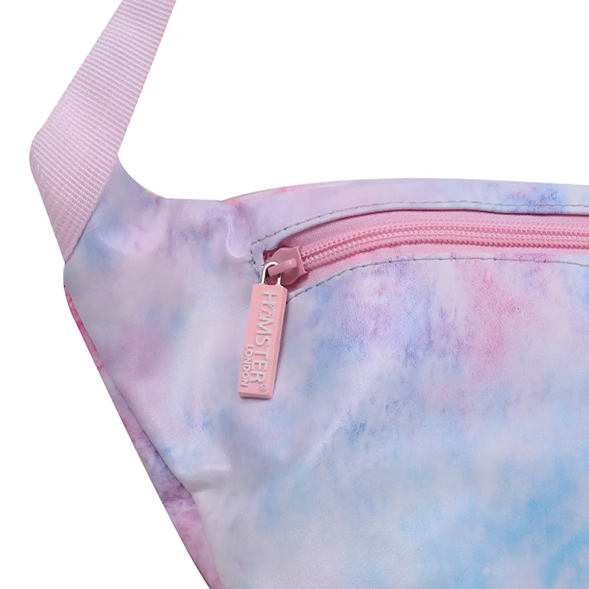 Hamster London Tie Dye Pu Waist Bag Pink Pink 9Y+