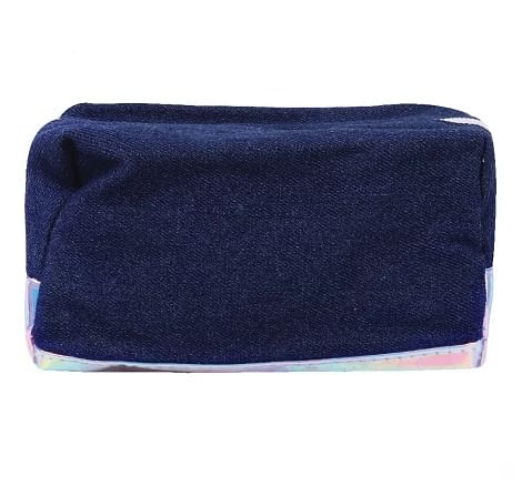 Hamster London Drum Pouch, Silver & Black, 6Y+