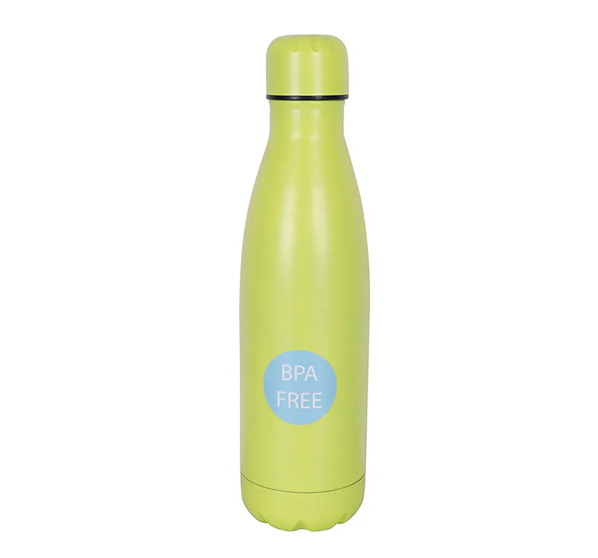 Stainless Steel Insulated Water Bottle by Hamster London for Kids, Yellow, Non-Toxic, BPA Free, 500ml, 5Y+