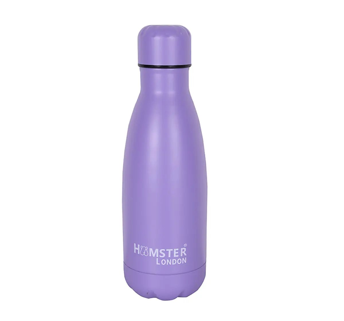 Stainless Steel Insulated Water Bottle by Hamster London for Kids, Purple, Non-Toxic, BPA Free, 350ml, 5Y+