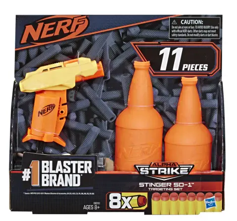 Nerf Stinger SD-1 Targeting Set 11-Piece Nerf Alpha Strike Set, 8Y+ 