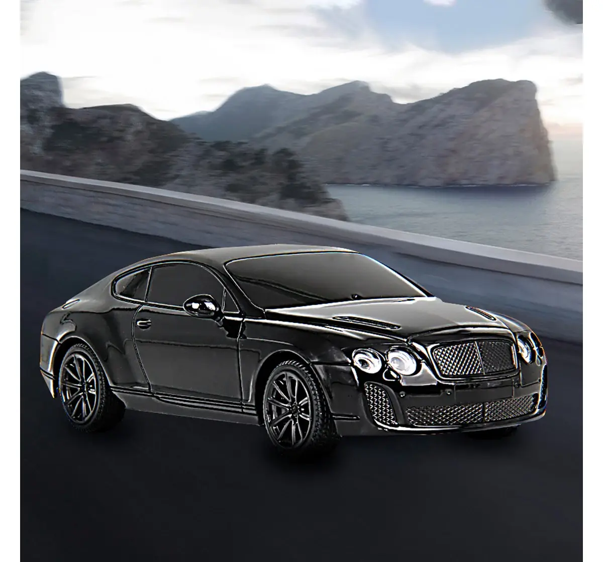 Playzu R/C Car Bentley Gt Supersport (Black) R/C 1:24 Black 6 Years+