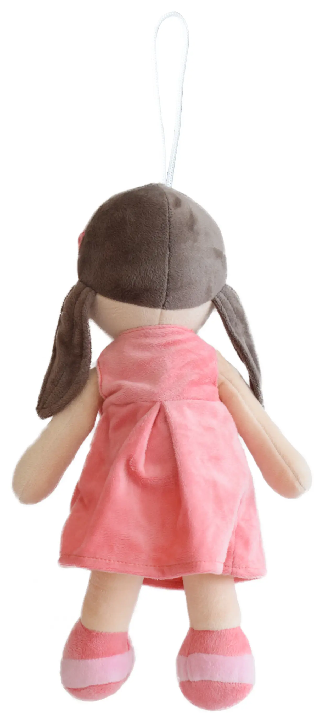 Plush Cute Super Soft Toy Huggable Doll With Pom Pom By Mirada, 38Cm, Coral