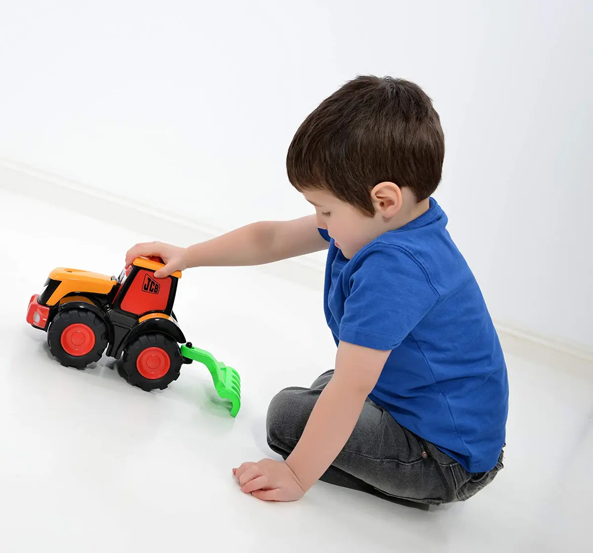 JCB My First Big wheeler Freddie Fastrac Construction Toys for kids 12M+, Multicolour