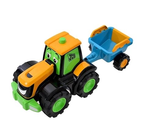 JCB My First Fun Farm Tractor Tim Construction Toys for kids 12M+, Multicolour