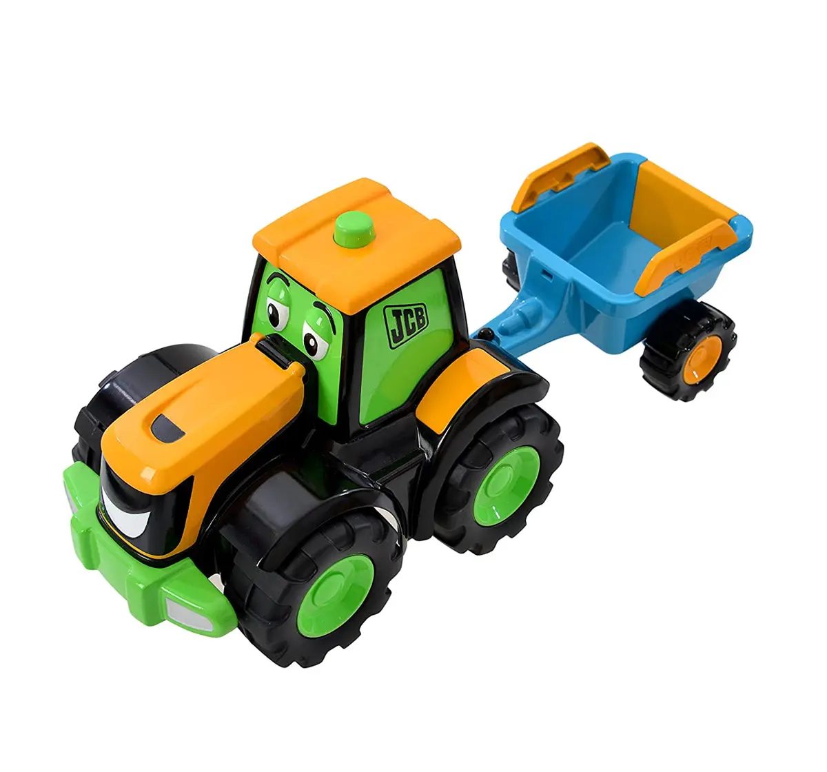 JCB My First Fun Farm Tractor Tim Construction Toys for kids 12M+, Multicolour