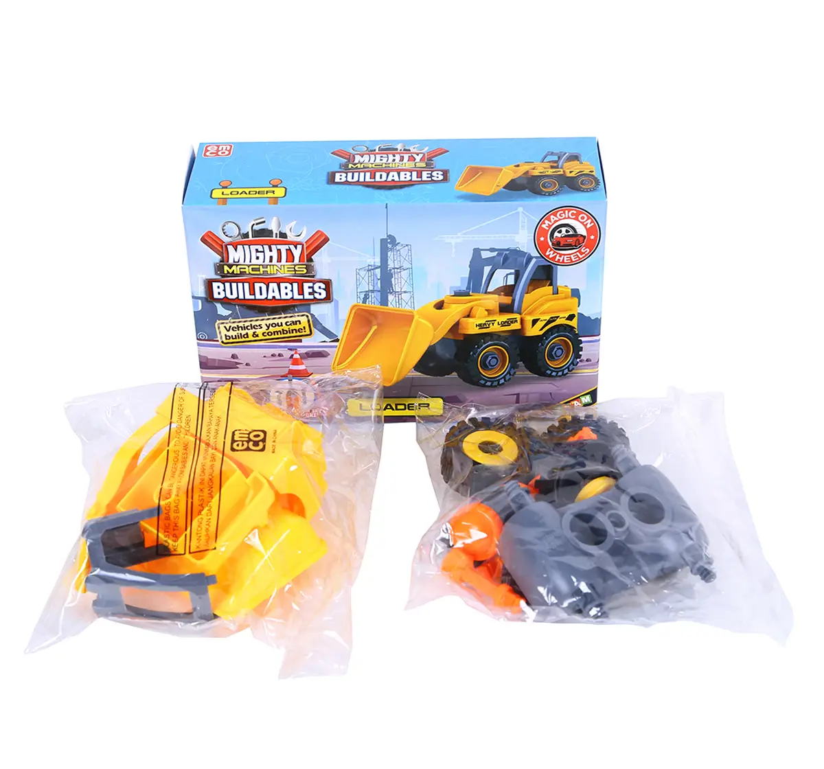Mighty Machines Loader Construction Vechile for kids 3Y+, Multicolour