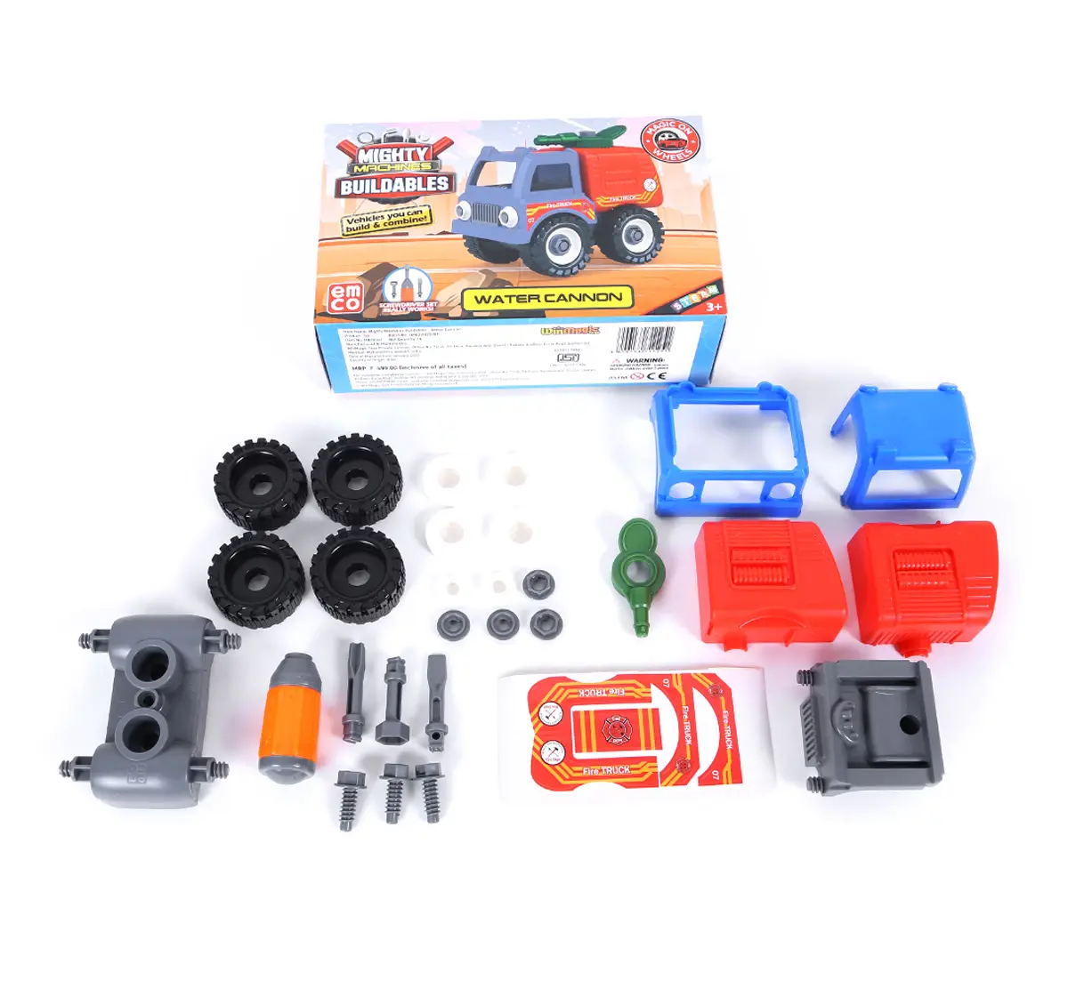 Mighty Machines Water Cannon Construction Vechile for kids 3Y+, Multicolour