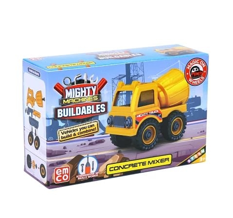 Mighty Machines Concrete Mixer Construction Vechile for kids 3Y+, Multicolour